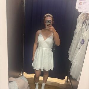 Windsor White Lace Spaghetti Strap Dress